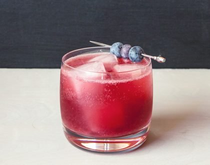 Blueberry Rum Fizz