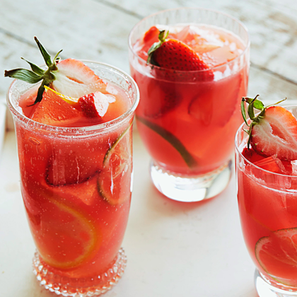 Watermelon strawberry cooler